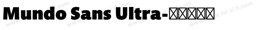 Mundo Sans Ultra字体转换
